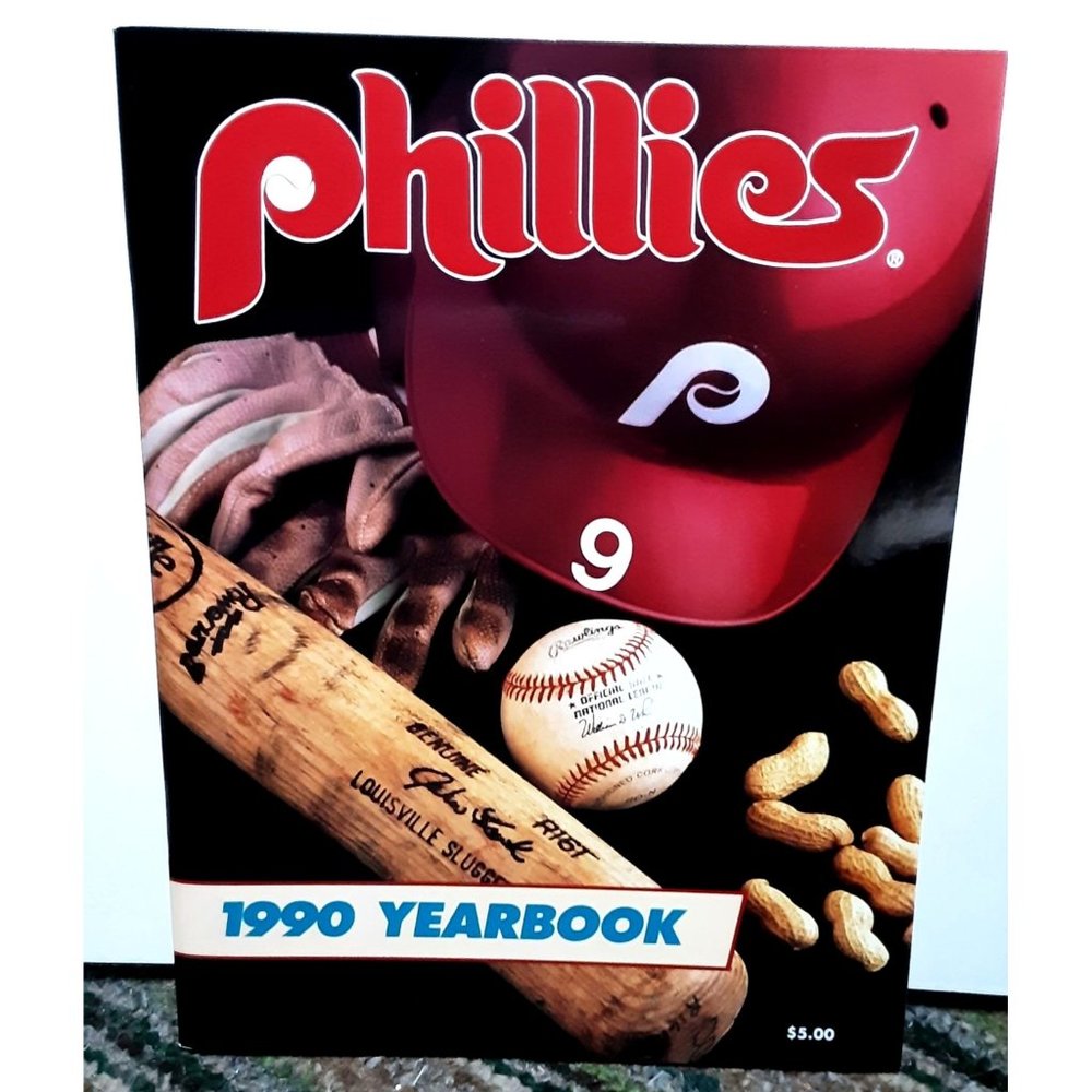 1990 Philadelphia Phillies Yearbook Daulton Kruk